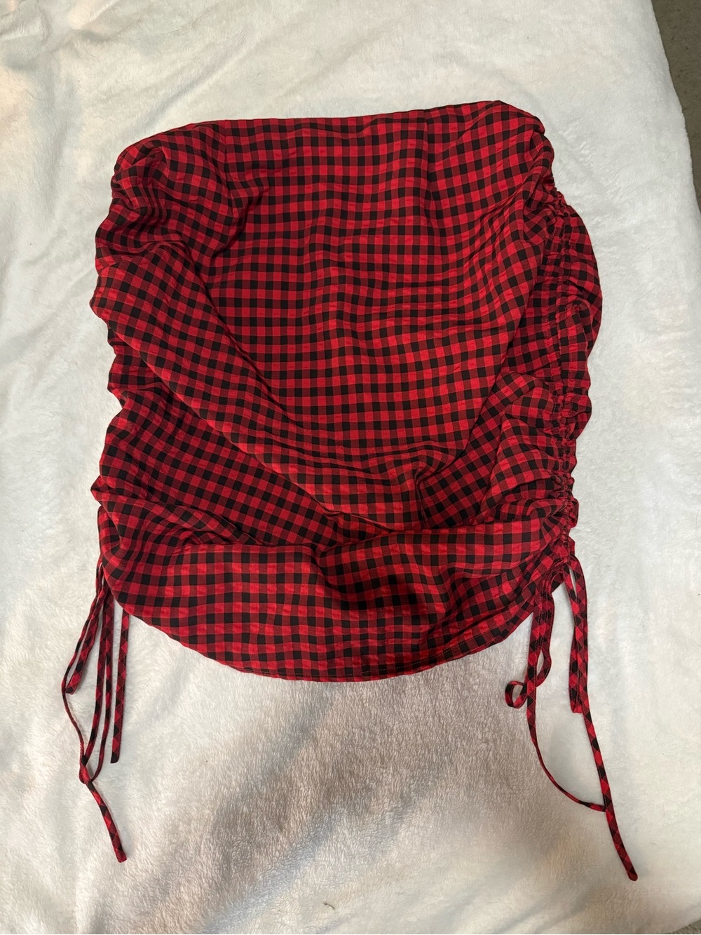 Nasty Gal Gingham Adjustable Skirt